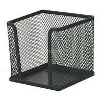 VICTORIA OFFICE Kockatömbtartó, fémhálós, VICTORIA OFFICE, fekete