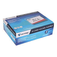 VICTORIA OFFICE Azonosítókártya tartó, 105x65 mm, hajlékony, fekvő, VICTORIA OFFICE