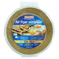 MAZZINI Sütőpapír, szilikonos, Air Fryer készülékhez, kerek, 20 cm, 50 db, MAZZINI "Premium"