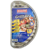 MAZZINI Grilltálca, 19x32 cm, félkör alakú, 4 db, MAZZINI "Premium"