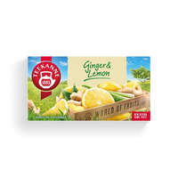TEEKANNE Gyümölcstea, 20x1,75 g, TEEKANNE "World of Fruits", gyömbér-citrom