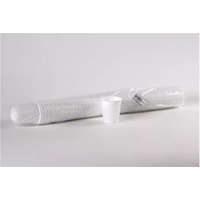 . Műanyag pohár, 1 dl, 100 db, "Party", fehér