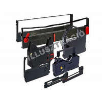 VICTORIA TECHNOLOGY Festékszalag 13 mm-es két orsós írógéphez, VICTORIA TECHNOLOGY GR 1, fekete-piros