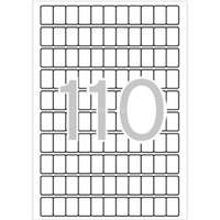 APLI Etikett, 12x18 mm, kerekített sarkú, A5 hordozón, APLI, 1650 etikett/csomag