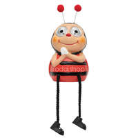 Home MX645 napelemes kerti lámpa, katica forma, 2 db hidegfehér LED, políresin, 40 mAh akkumulátor (NiMH), kültéri, beltéri