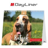 DAYLINER Naptár, asztali, álló, DAYLINER "Kutyák"