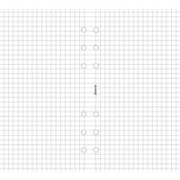 FILOFAX Kalendárium betét, jegyzetlap, A5, kockás, FILOFAX, fehér