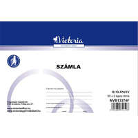 VICTORIA PAPER Nyomtatvány, számlatömb, egy ÁFÁs, 50x3, A5, fekvő, VICTORIA PAPER, "B.13-374", 10 tömb/csomag