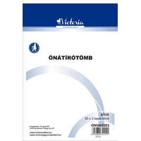 VICTORIA PAPER Önátírótömb, A5, 50x3 lap, VICTORIA PAPER