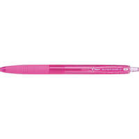 PILOT Golyóstoll, 0,22 mm, nyomógombos, PILOT "Super Grip G", rózsaszín