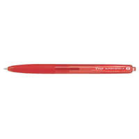 PILOT Golyóstoll, 0,22 mm, nyomógombos, PILOT "Super Grip G", piros