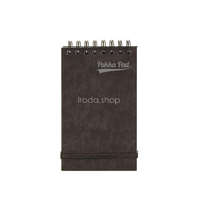 PUKKA PAD Jegyzetfüzet, 127x76 mm, vonalas, 60 lap, PUKKA PAD "Pressboard", fekete