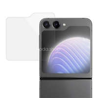 Samsung Galaxy Z Flip6 / Z Flip7 FE SM-F741B / F761B, Kijelzővédő fólia, ütésálló fólia (az íves részre NEM hajlik rá!), Tempered Glass (edzett üveg), Előlapi kijelzőre, Clear