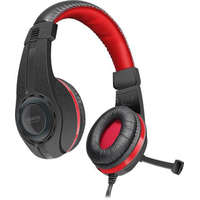 SPEEDLINK Fejhallgató, mikrofonnal, vezetékes, gaming, 3,5 mm jack, SPEEDLINK "Legatos", fekete-piros
