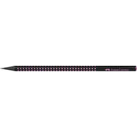 FABER-CASTELL Grafitceruza, B, háromszögletű, FABER-CASTELL, "Sparkle Midnight", fekete/rózsaszín