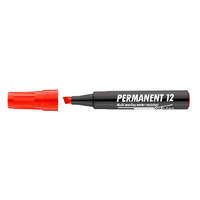 ICO Alkoholos marker, 1-4 mm, vágott, ICO "Permanent 12", piros