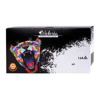 VICTORIA TECHNOLOGY Q2612A Lézertoner LaserJet 1010, 1012, 1015 nyomtatókhoz, VICTORIA TECHNOLOGY 12A, fekete, 4k