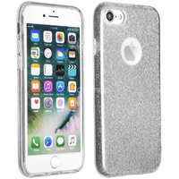 Apple iPhone Air (2025), Szilikon tok, csillogó, Forcell Shining, ezüst