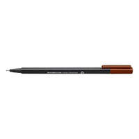 STAEDTLER Tűfilc, 0,3 mm, STAEDTLER "Triplus 334", középbarna
