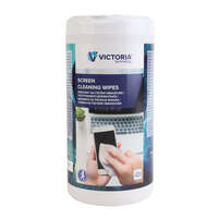 VICTORIA TECHNOLOGY Tisztítókendő, képernyőhöz, 100 db, VICTORIA TECHNOLOGY