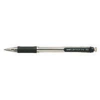 UNI Golyóstoll, 0,4 mm, nyomógombos, UNI "SN-101 Laknock Fine", fekete
