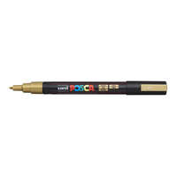 UNI Dekormarker, 0,9-1,3 mm, UNI "Posca PC-3M", arany