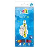 COOL BY VICTORIA Színes ceruza készlet, háromszögletű, COOL BY VICTORIA, 12 különböző szín