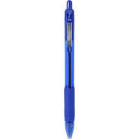 ZEBRA Golyóstoll, 0,27 mm, nyomógombos, ZEBRA "Z-Grip", kék