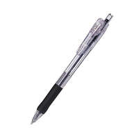 ZEBRA Golyóstoll, 0,21 mm, nyomógombos, ZEBRA "Tapli Clip ECO", fekete