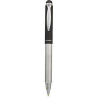 ZEBRA Golyóstoll, 0,24 mm, teleszkópos, rozsdamentes acél, grafitszürke tolltest, ZEBRA "Telescopic Metal Stylus", kék