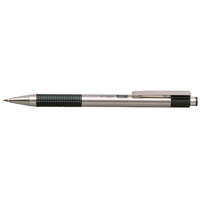 ZEBRA Golyóstoll, 0,24 mm, nyomógombos, rozsdamentes acél, zöld tolltest, ZEBRA "F-301", kék