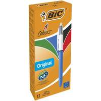 BIC Golyóstoll, 0,32 mm, nyomógombos, négyszínű, BIC 4 Colours Original