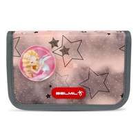 BELMIL Tolltartó, klapnis, cipzáras, BELMIL Rose Ballet , szürke-rózsaszín, balerina