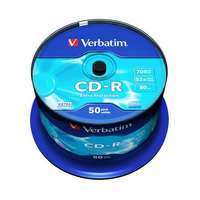 VERBATIM CD-R lemez, 700MB, 52x, 50 db, hengeren, VERBATIM DataLife