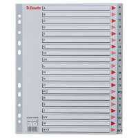 ESSELTE Regiszter, műanyag, A4 Maxi, A-Z, ESSELTE, szürke