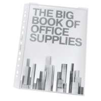 LEITZ Genotherm, lefűzhető, A4, 180 mikron, víztiszta felület, 20 mm, LEITZ Jumbo