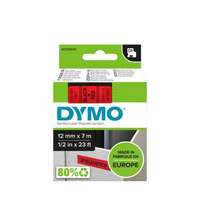 DYMO Feliratozógép szalag, 12 mm x 7 m, DYMO D1 , piros-fekete