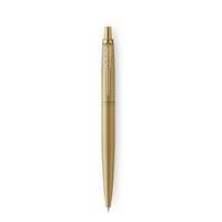 PARKER Golyóstoll, 0,7 mm, nyomógombos, arany színű klip, arany tolltest, PARKER, Royal Jotter XL , kék