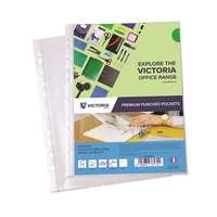 VICTORIA OFFICE Genotherm, lefűzhető, A4, 80 mikron, víztiszta, VICTORIA OFFICE