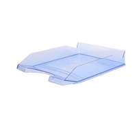 VICTORIA OFFICE Irattálca, műanyag, VICTORIA OFFICE, áttetsző kék