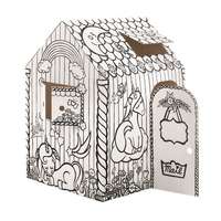 FELLOWES Színezhető karton játszóház, FELLOWES BANKERS BOX® Playhouse , unikornis, vegyes minta