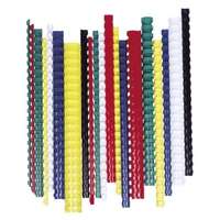 FELLOWES Spirál, műanyag, 12 mm, 56-80 lap, FELLOWES, 100 db, kék