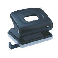 VICTORIA OFFICE Lyukasztó, kétlyukú, 16 lap, fém, VICTORIA OFFICE, fekete