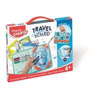 MAPED CREATIV Kreatív készségfejlesztő tábla, átlátszó, törölhető, utazótáskával, MAPED CREATIV, Travel Board , állati móka