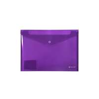 PANTA PLAST Irattartó tasak, A4, PP, patentos, PANTA PLAST, neon lila