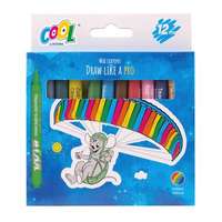 COOL BY VICTORIA Zsírkréta, kerek, COOL BY VICTORIA, 12 különböző szín