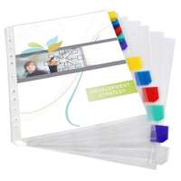 VIQUEL Genotherm, lefűzhető, jelölőfüles, A4, 90 mikron, víztiszta, 12 részes, VIQUEL