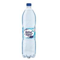 NATUR AQUA Ásványvíz, szénsavas, NATUR AQUA, 1,5 l