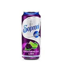 SOPRONI Alkoholmentes sör, 0,5 l, dobozos, SOPRONI 0.0% , feketeribizli-lime