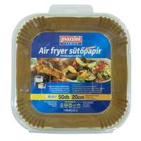 MAZZINI Sütőpapír, szilikonos, Air Fryer készülékhez, szögletes, 20 cm, 50 db, MAZZINI Premium